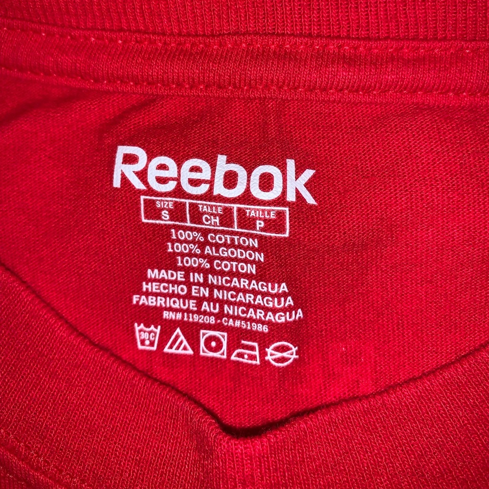 Reebok Carolina Hurricanes Hockey Red Shirt size S - Picture 6 of 8
